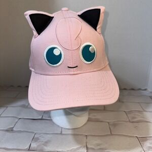 Pokemon Jigglypuff Pink Baseball Cap Hat 3D Ears Adjustable Strap RN115665 2023
